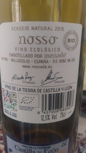 Nosso, Bodega Menade, Vinos de la Tierra de Castilla y León