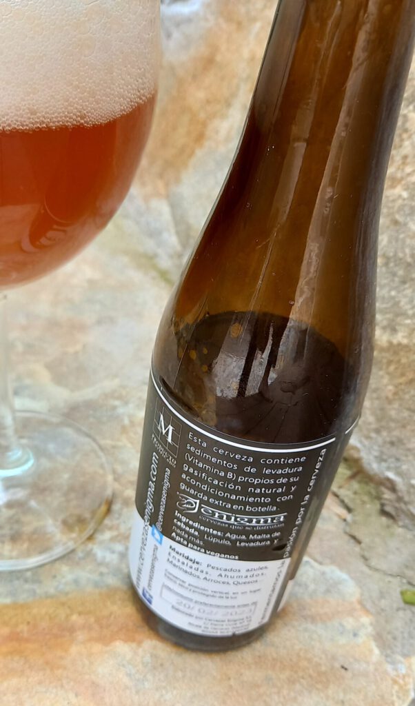 Cerveza Enigma Special Ale etiqueta